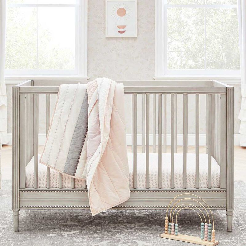 Pottery Barn Kids Harlow Convertible Crib Antique Gray image number 3
